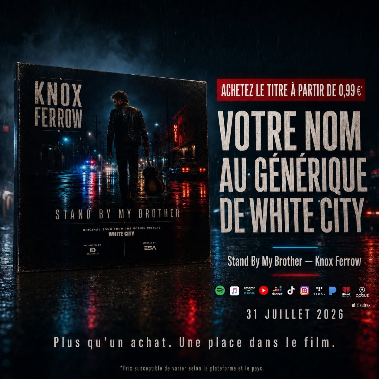 Knox Ferrow — Stand By My Brother, single officiel de White City